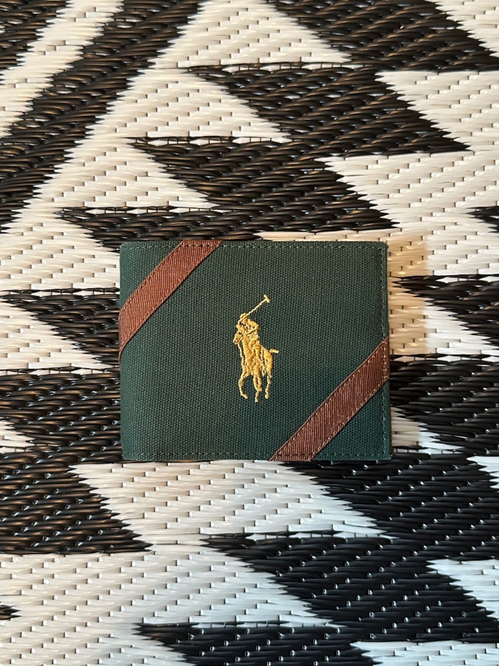 Polo Ralph Lauren Canvas/Leather Bifold Wallet
